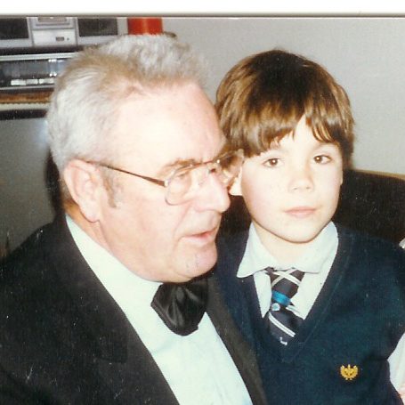 Jaap Beekman en kleinzoon